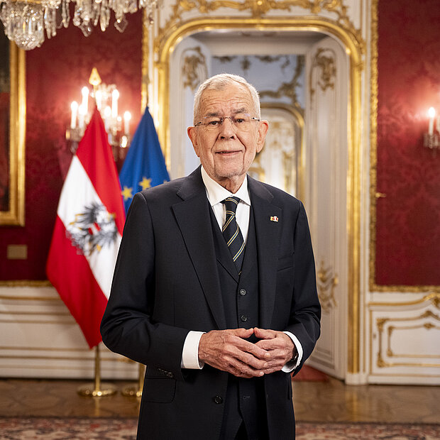 Portrait von Bundespräsident Alexander van der Bellen